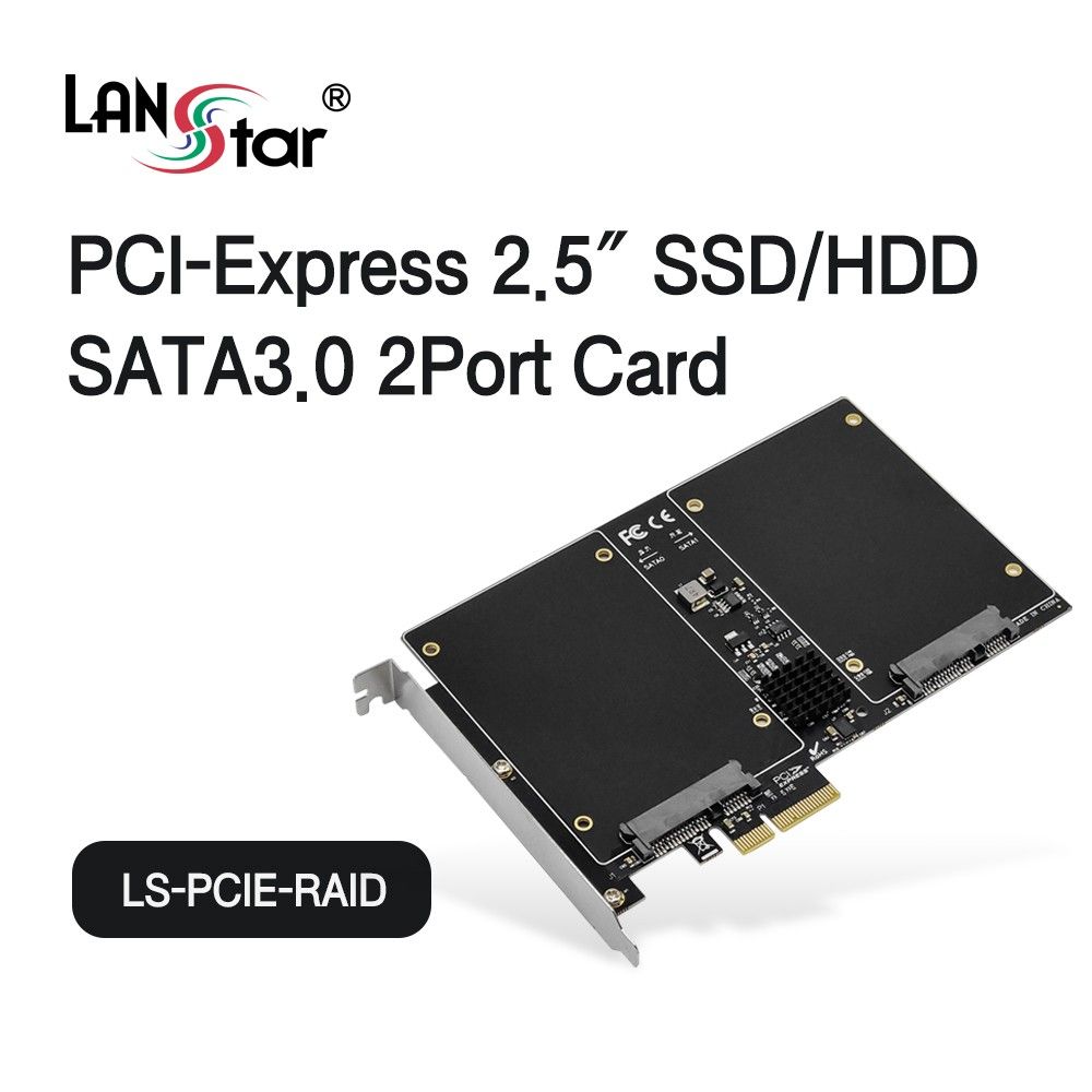 PCIe 2.5 SSDJSHDD SATA3.0 카드 2포트