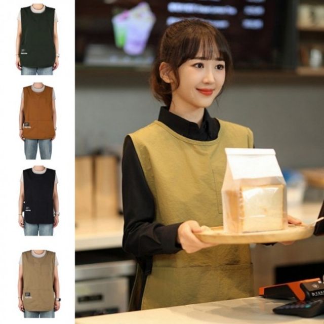 롱앞치마 방수 조리 가게 작업