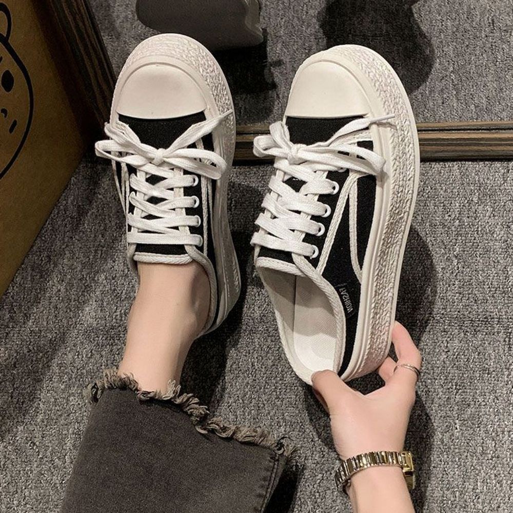 여자 데일리 캐주얼 뮬 스니커즈 606