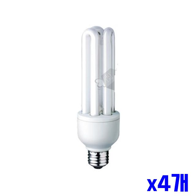 25W 주광색 x4개 교체등 램프 형광램프 삼파장 선명한