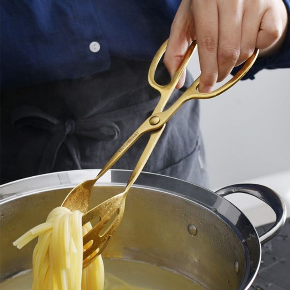 키친아트 샐러드 집게 티타늄 뷔페 주방 집게 245mm