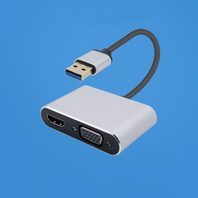 Coms USB 3.0 to HDMI VGA 변환 컨버터 영상케이블