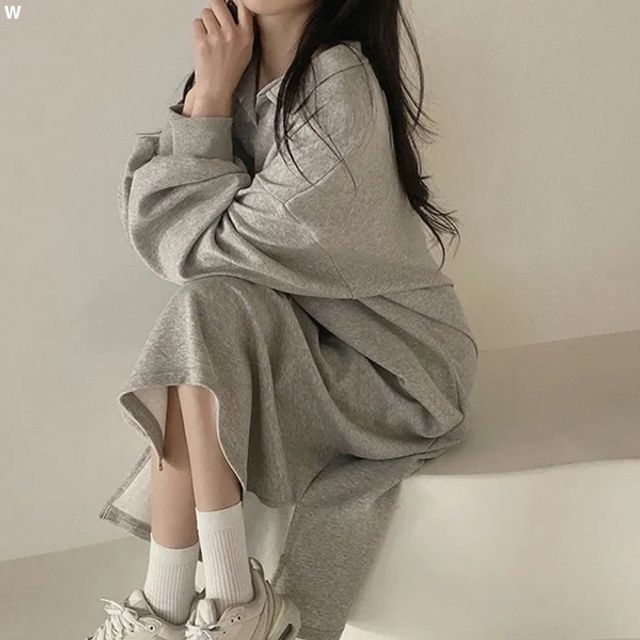 2컬러 여성 기모 롱원피스 CC382 LK-T012