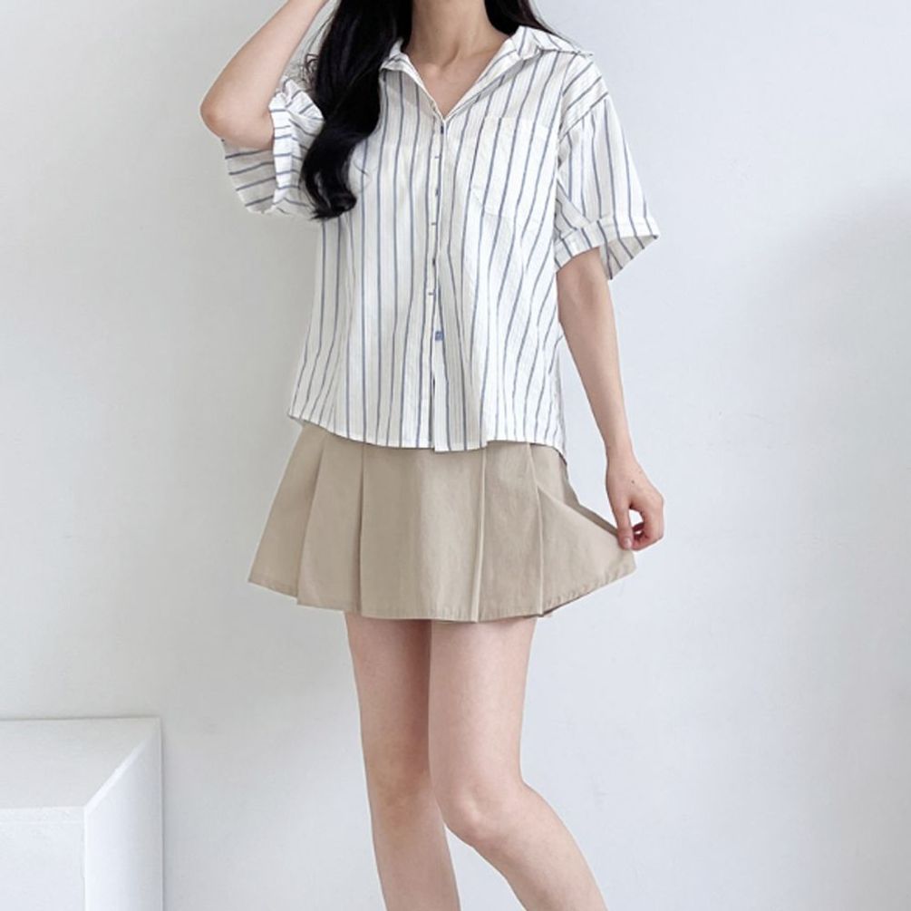 여자셔츠 반팔 거즈남방 여자남방 루즈핏셔츠 여