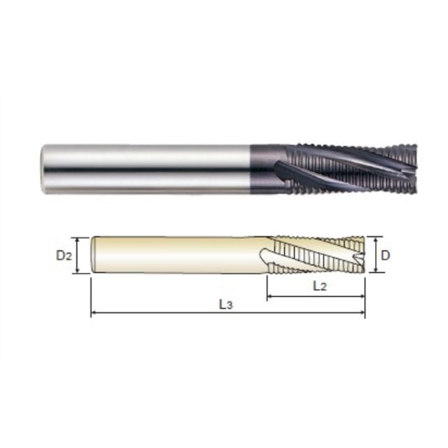 4G MILLS 라핑엔드밀 D6.0X6X15X60 (SG9E76060) 4SR