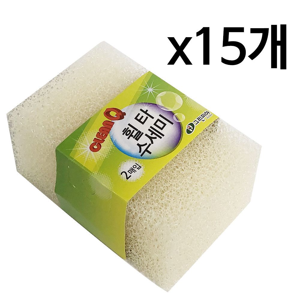 주방 수세미 설거지 거품 싱크대 수세미2p