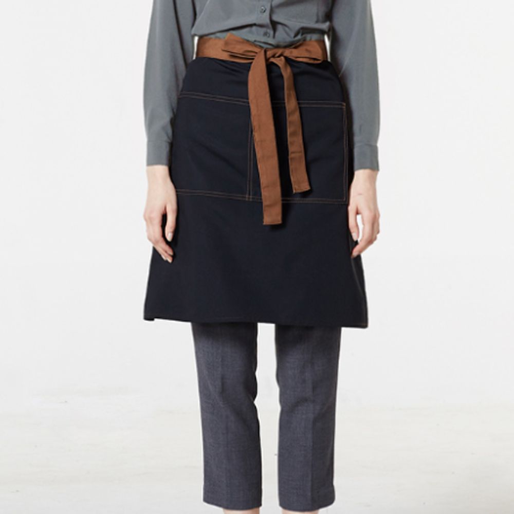 블랙2번 70x60cm 허리 앞치마 식당 하프앞치마 반앞치마