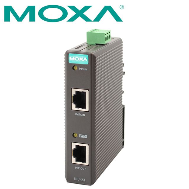 MOXA INJ-24 기가비트 PoE+ 30W 인젝터