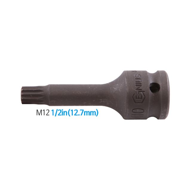 지니어스 임팩트별비트소켓 12각 M12 1/2in(12.7mm)