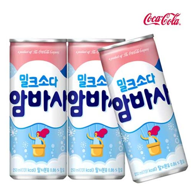 암바사 250ml X 30개 탄산음료/밀크소다/혼합음료