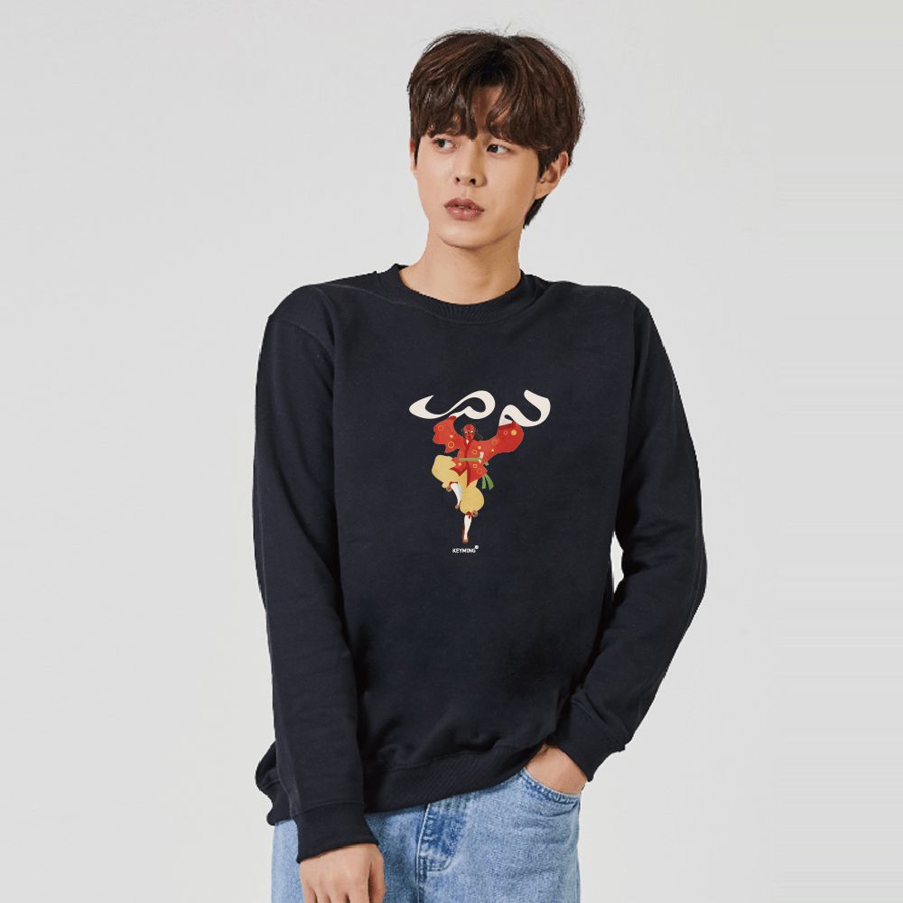키밍 탈춤 전통 맨투맨 후드티