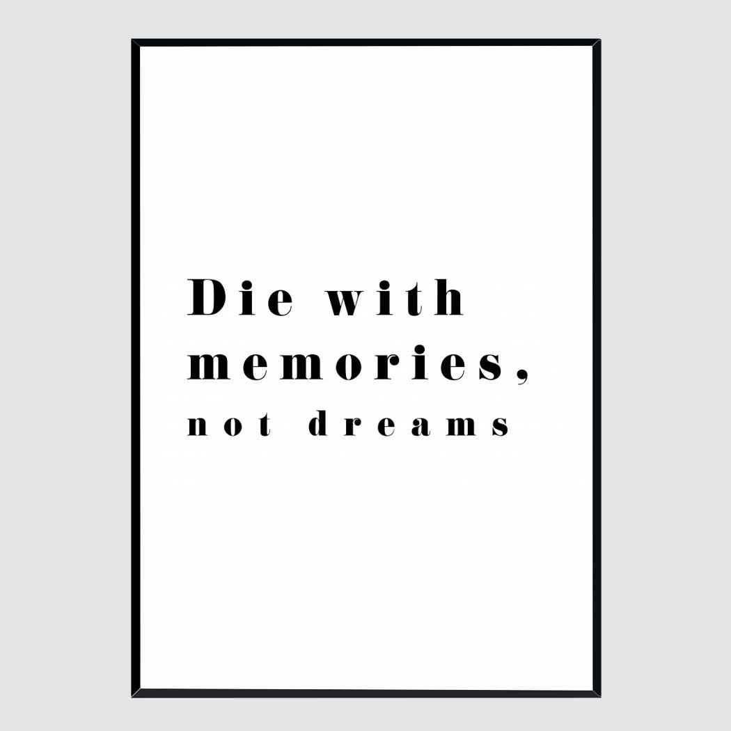 슬림액자 Die with memories A3사이즈
