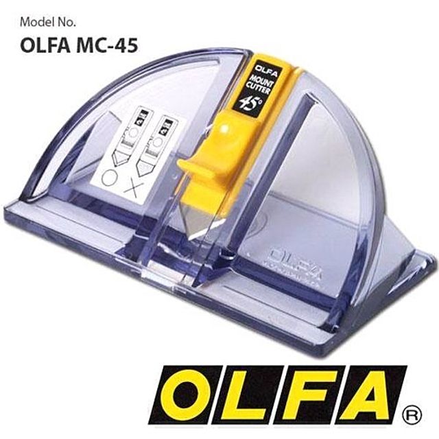 올파 OLFA 작업용커터칼 매트지절단 액자작업 45도 매트 커터칼