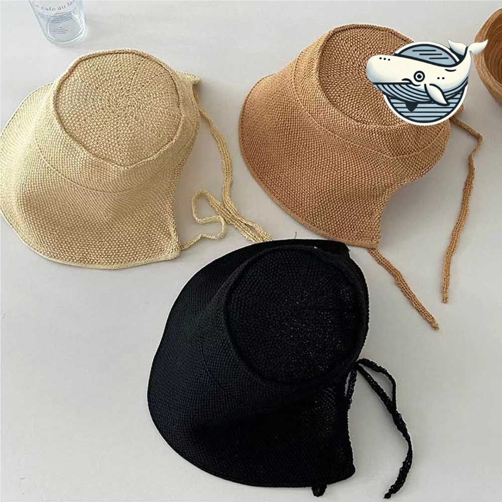 여름 해변 벙거지모자 빈티지 패션 모자끈
