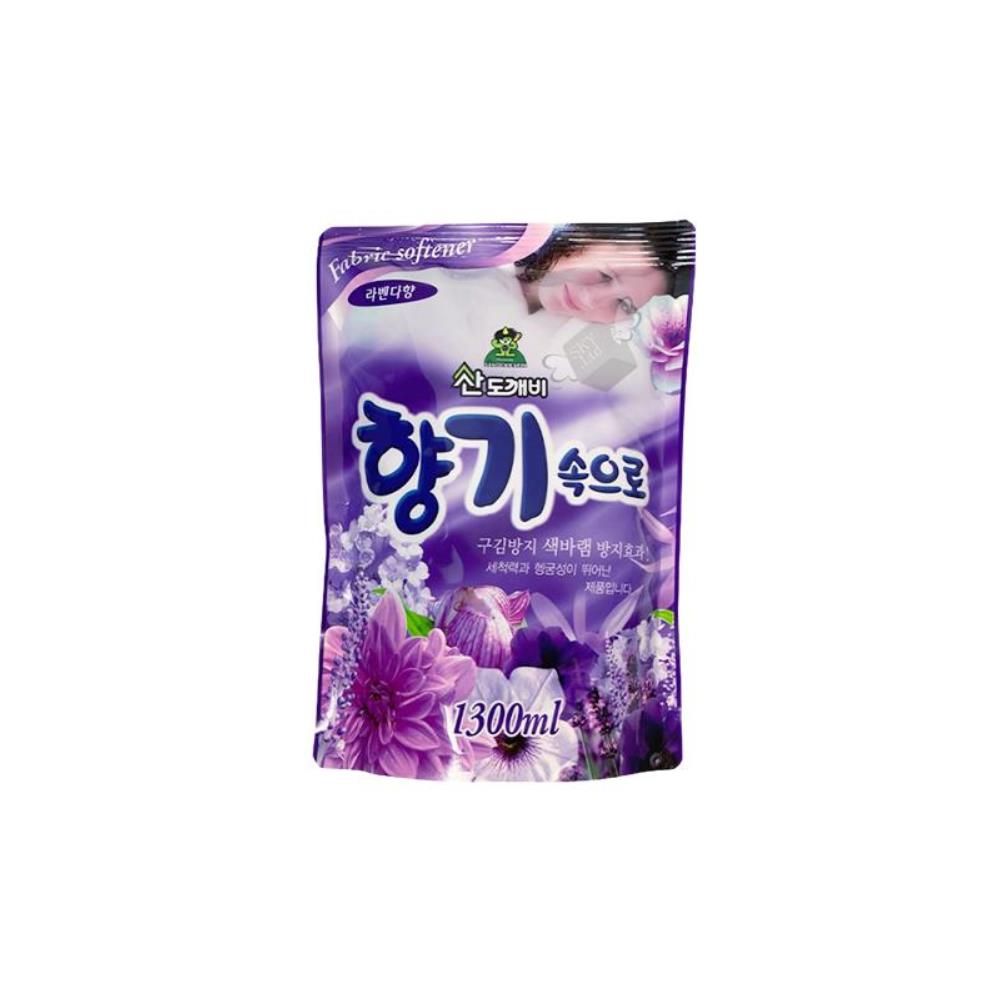 1300ml 라벤다향 리필 섬유유연제 박스포장 x12개 섬