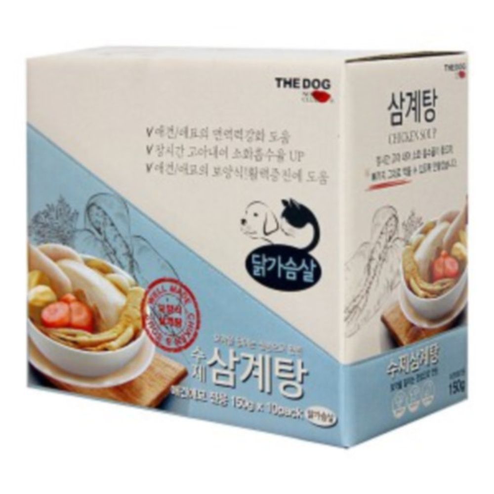 더독 수제간식 삼계탕 150g 1Box(10개입)