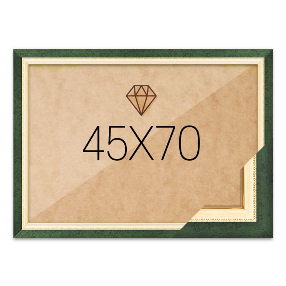 보석십자수액자 45x70 고급형 수지 그린