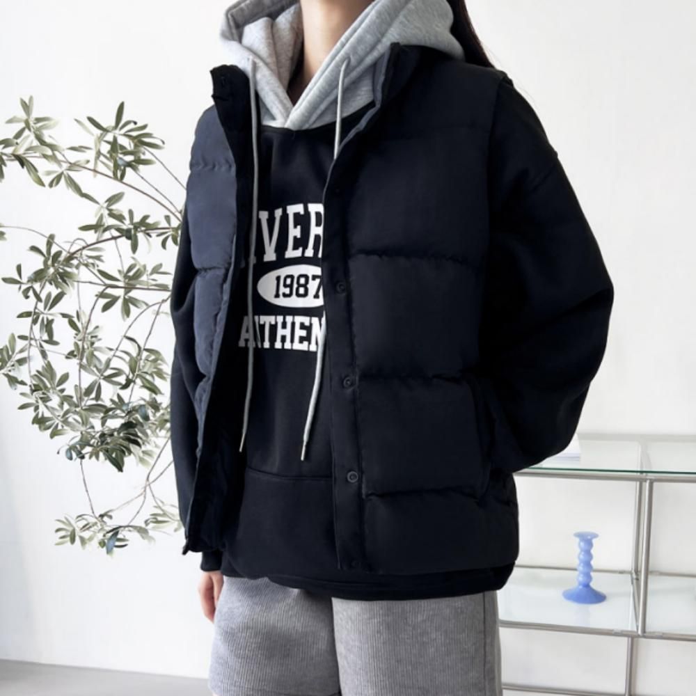 포근한 여성 겨울 하이넥 스트링 경량