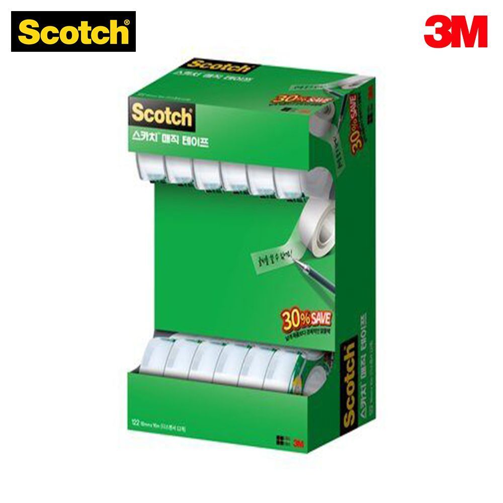 3M 스카치 매직테이프 오피스팩 810 122A-12 (18mm)