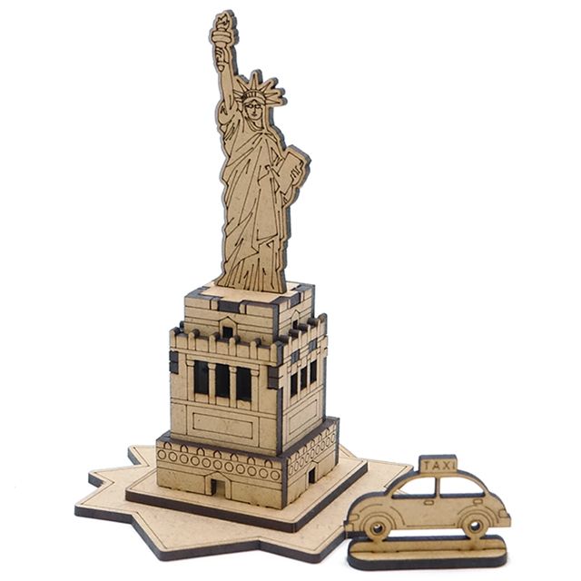 자유의여신상 건물 건축 나무 조립 모형 DIY 만들기