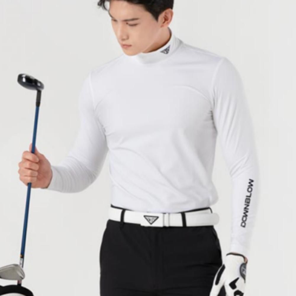 겨울 남성 골프웨어 데일리 기능성 기모 긴팔 티셔츠