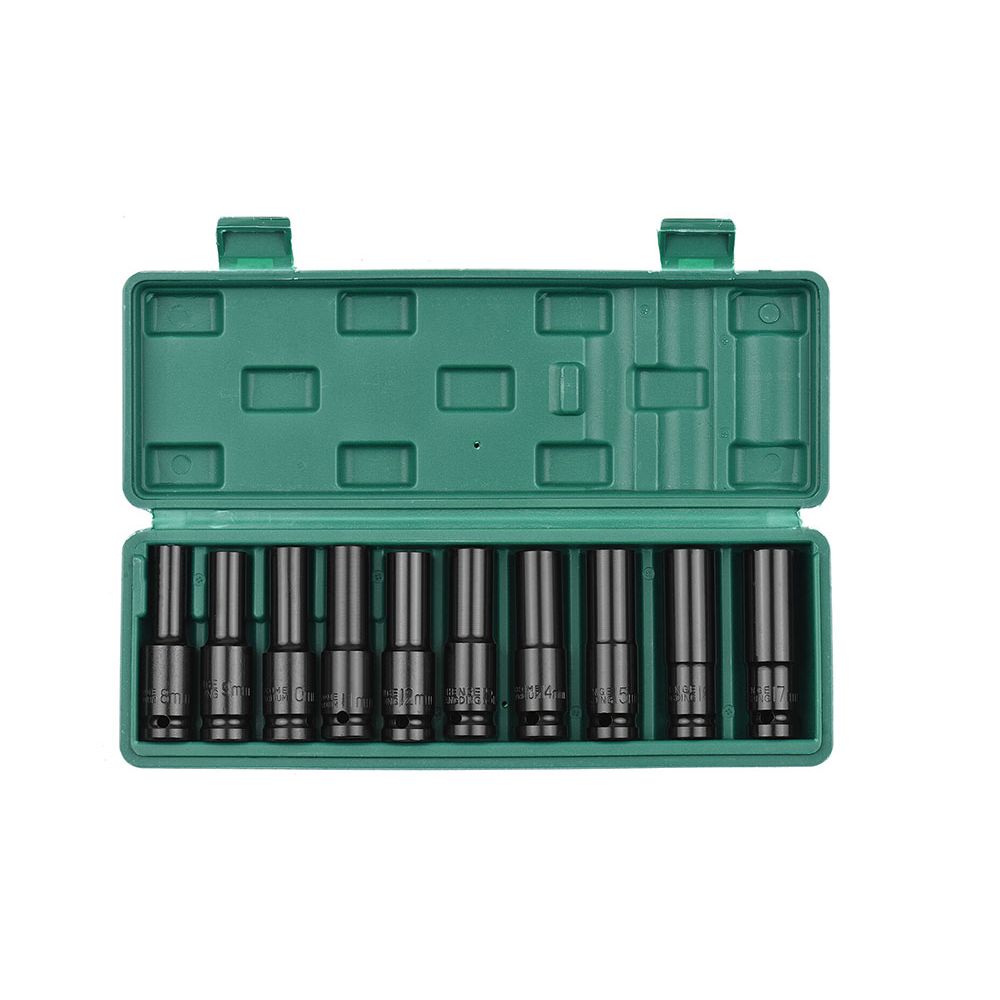 임팩트 롱소켓 비트 10개 세트 10mm-24mm HIL-4234