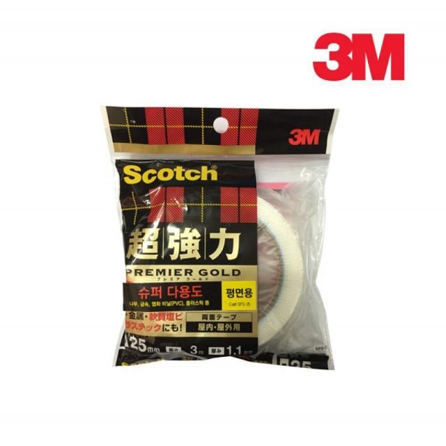 3M 스카치 초강력 양면테이프 평면용 25mm x3M