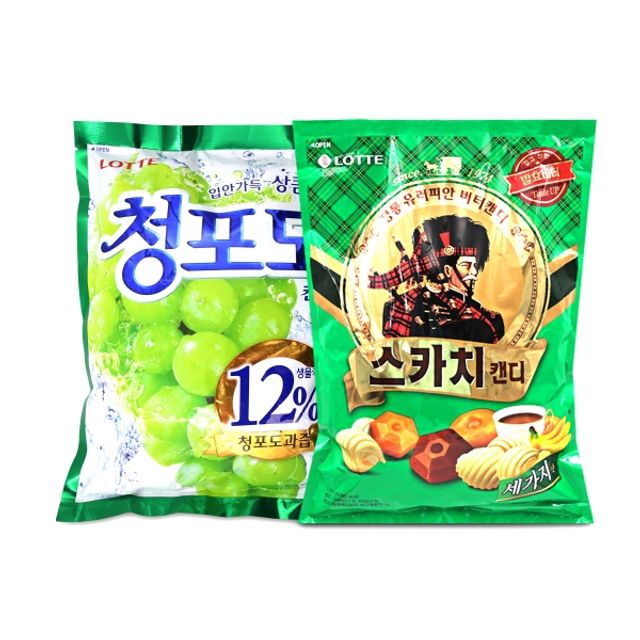 청포도캔디1445g + 스카치캔디1553g 대용량사탕