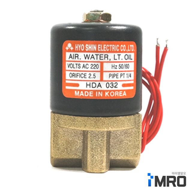 효신 솔레노이드밸브미니 소 8A/AC 220V