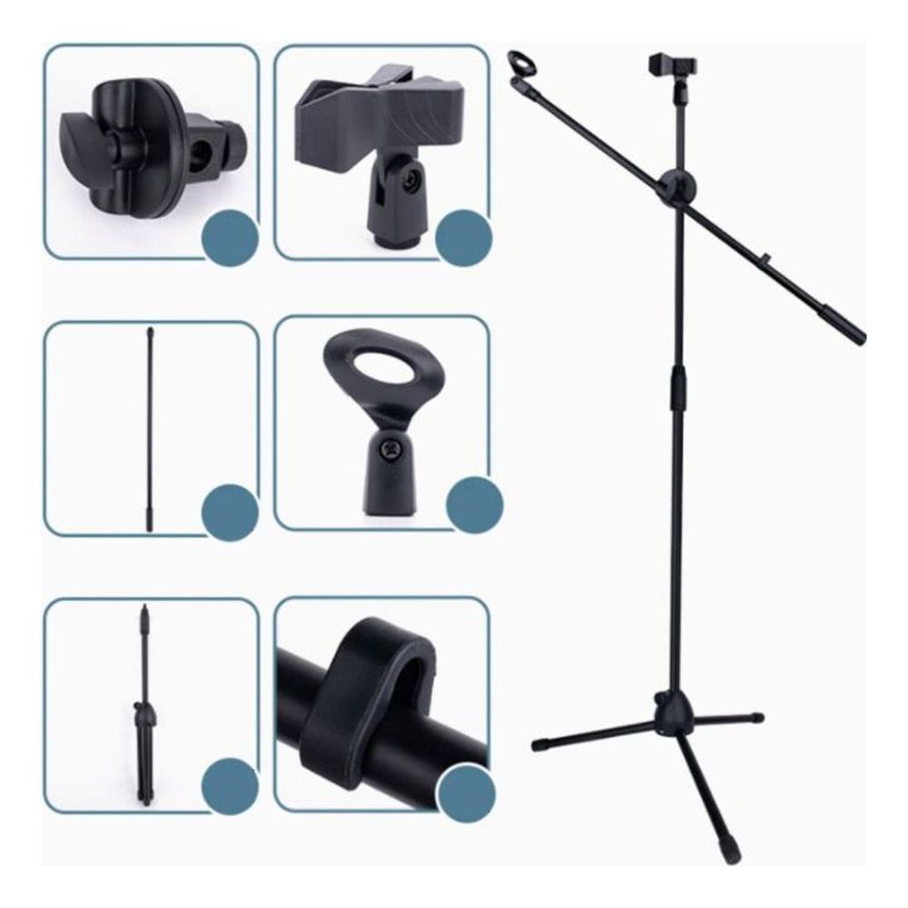 키밍 마이크 스탠드 거치대 2단 삼각대 받침대 조절