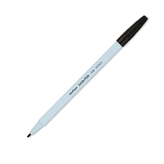 아이티알,LZ 넥스프로 수성싸인펜 1개 흑색 사무용 실기용 필기용