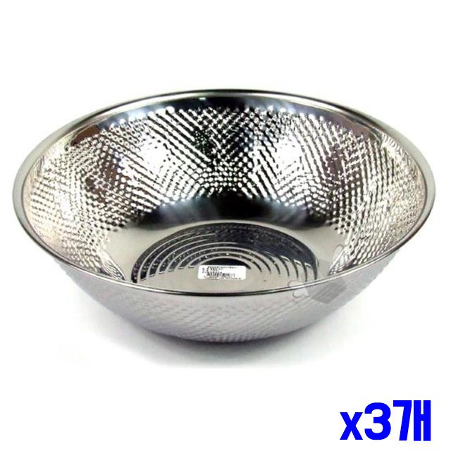 32.7x10cm 과일씻기 스텐볼 쌀세척 믹싱 x3개 쌀씻기