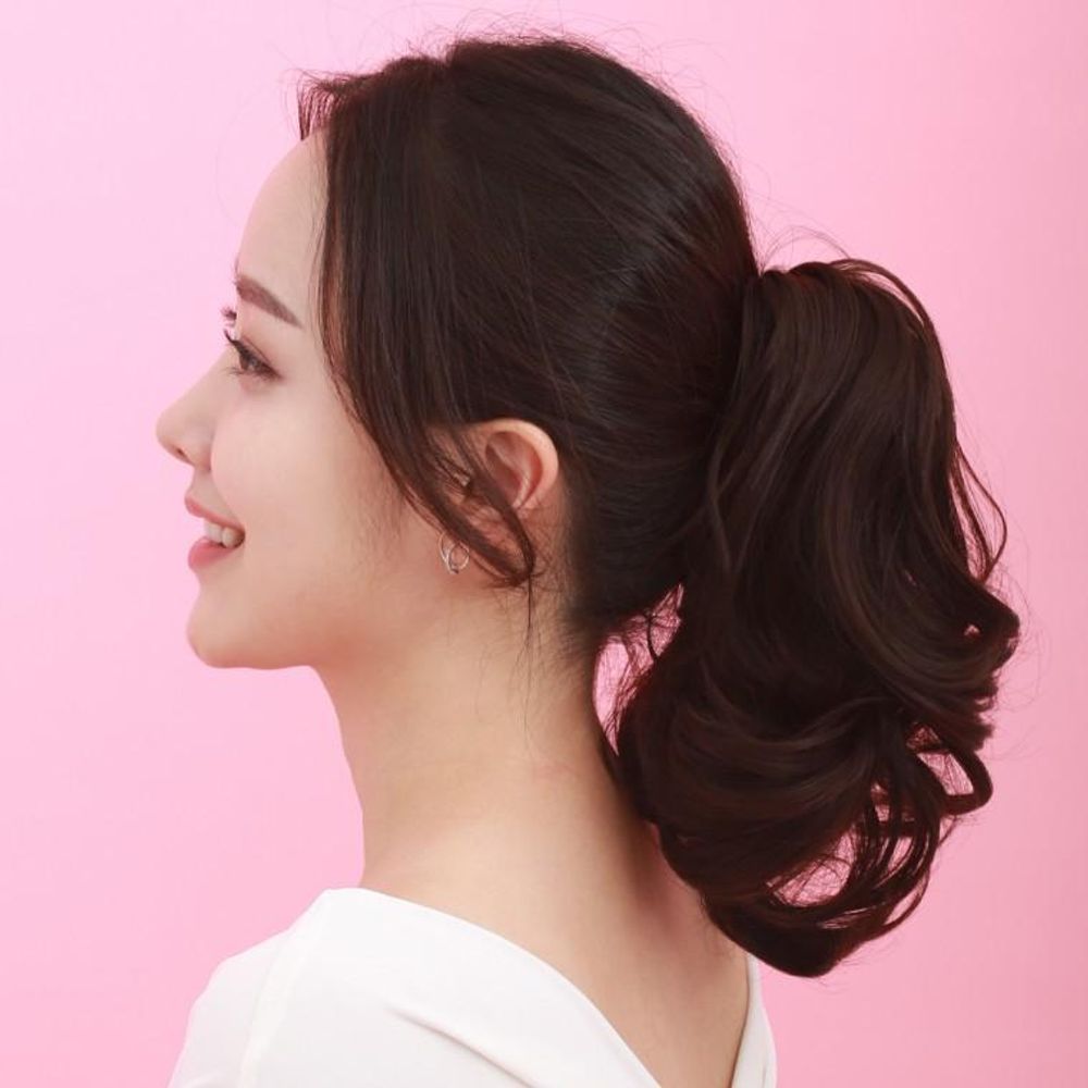 숏세팅 웨이브 집게핀 가발