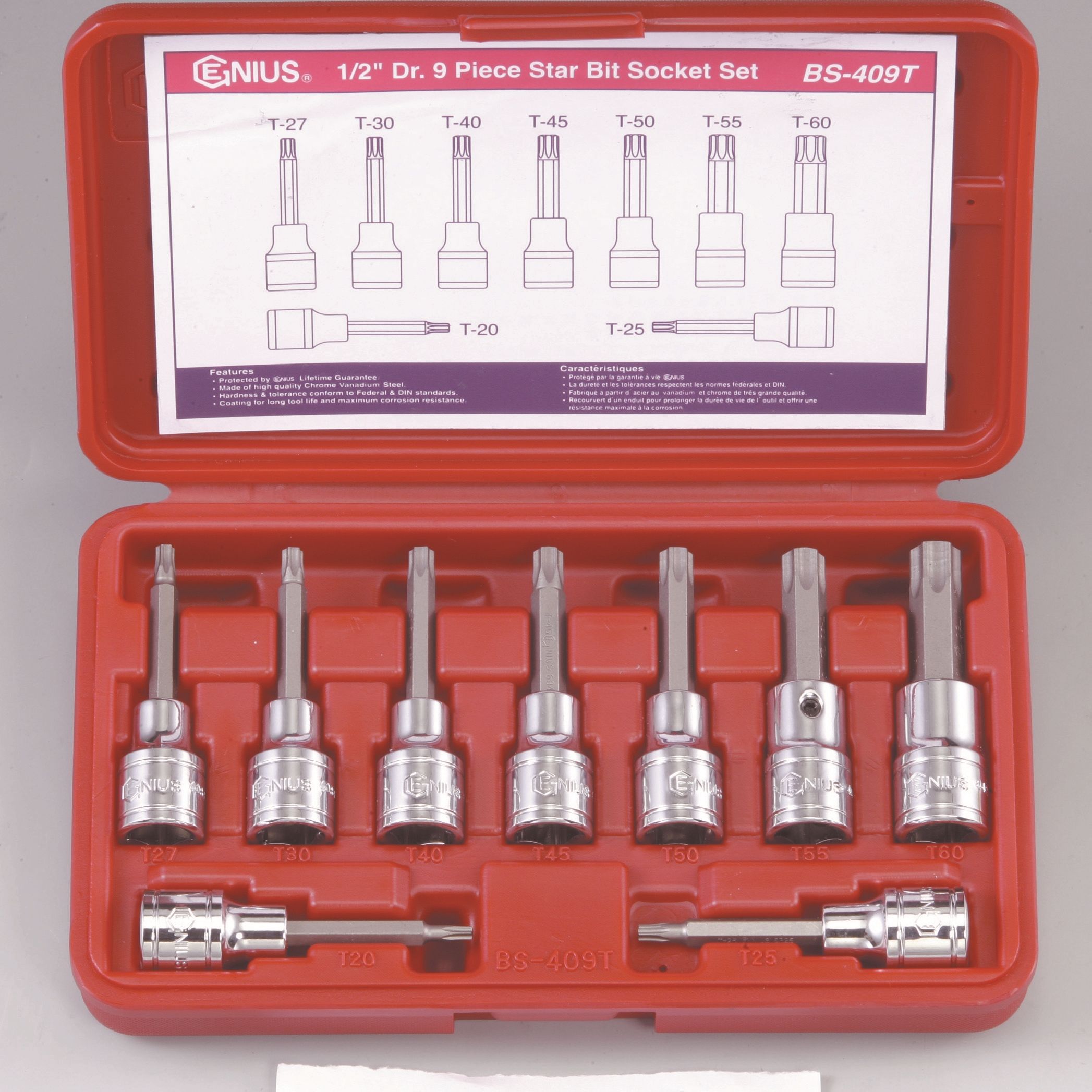 BS-409T 지니어스비트소켓별비트소켓세트 1SET BS-4