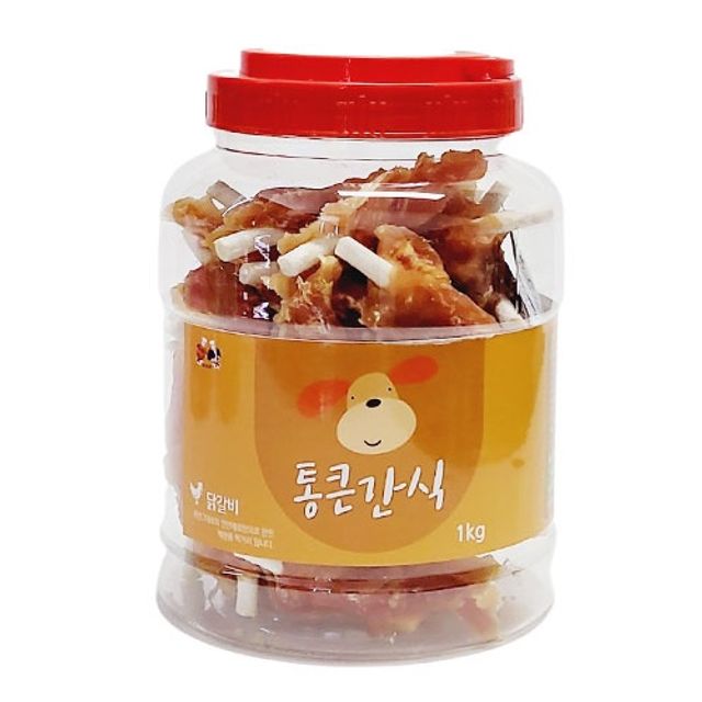 강아지 애완견 건조 간식 사사미 닭갈비 1kg