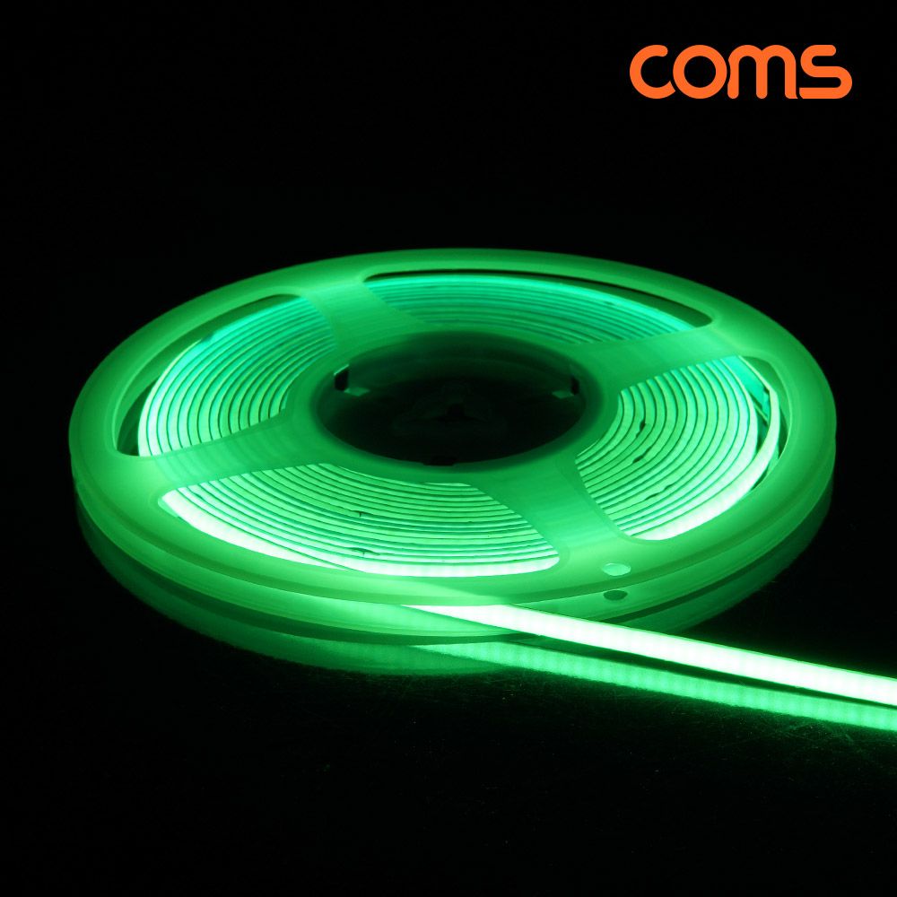 Coms 초고휘도 LED 줄조명 줄띠 5M Green DC12V 2A