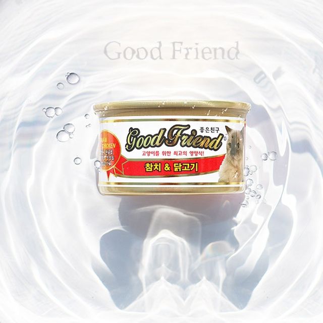 굿프랜드 고양이캔 85G 참치와 닭고기 24개입(1BOX)