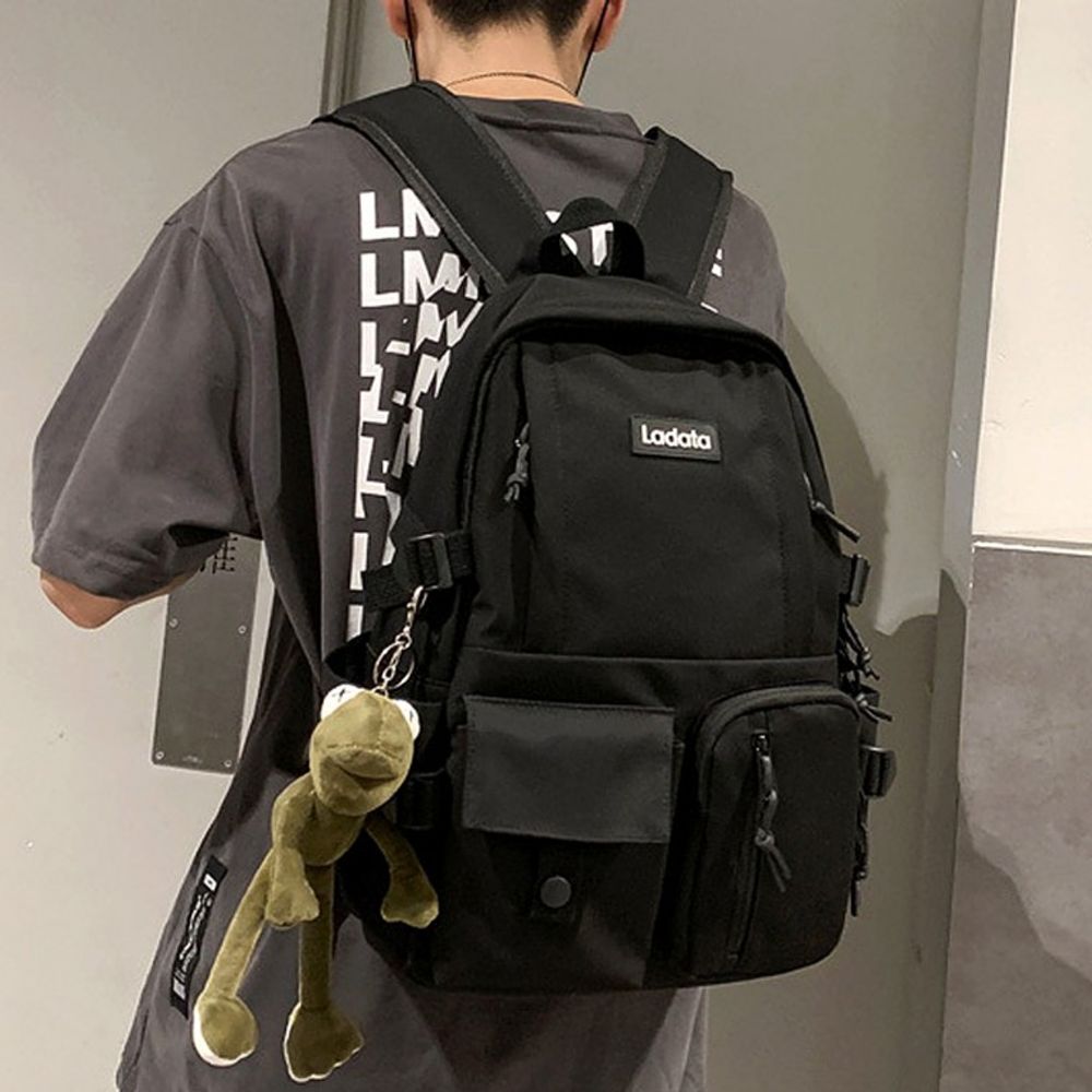 앤 캐쥬얼 데일리 백팩 블랙 여성 캐주얼 학생가방 노