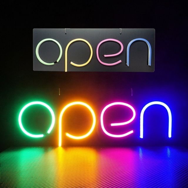 매장용 포맥스 LED네온간판 OPEN 영업중간판 입간판