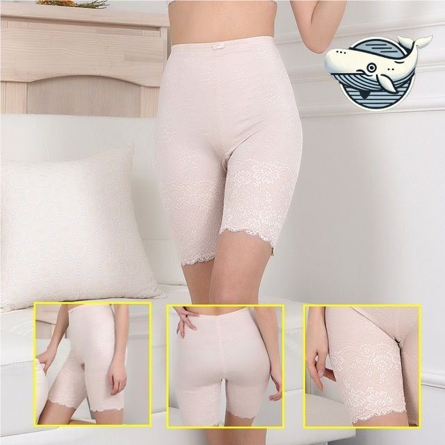 부드러운 스킨 컬러 레이스 복부 보정 팬티