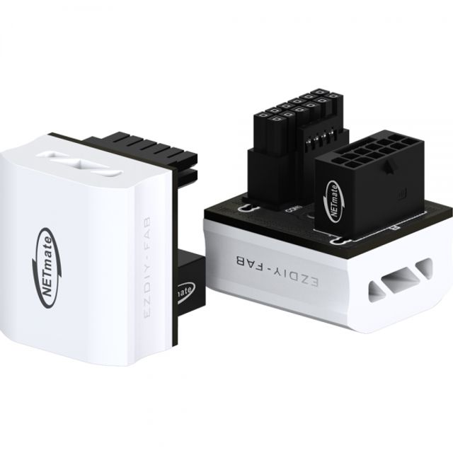 600W 12VHPWR 변환 어댑터 알루미늄 화이트 RVS 180도