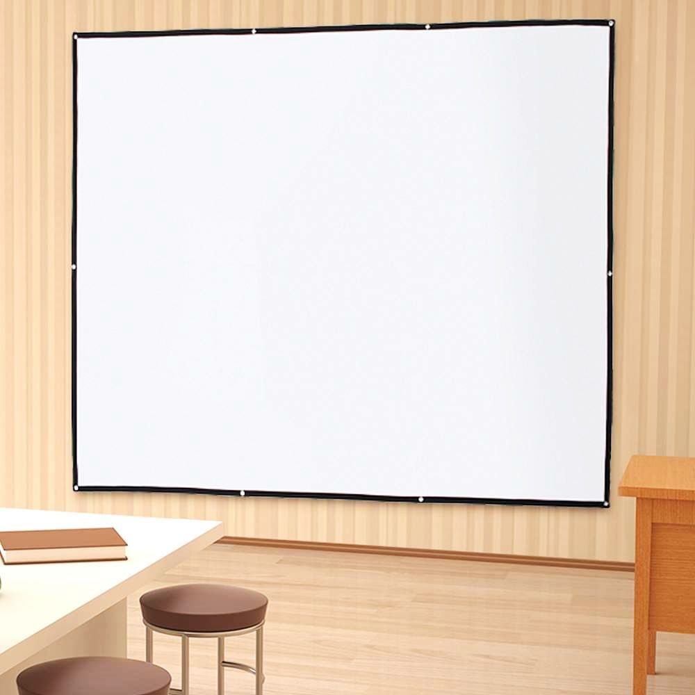 휴대용 빔스크린 4대3비율 240x180cm 이동형 홈극장