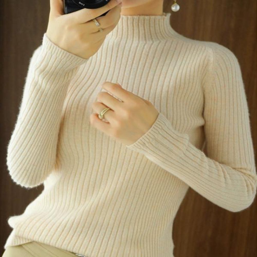 이너 여자가을코디 하프넥 긴팔 본상품선택 여성