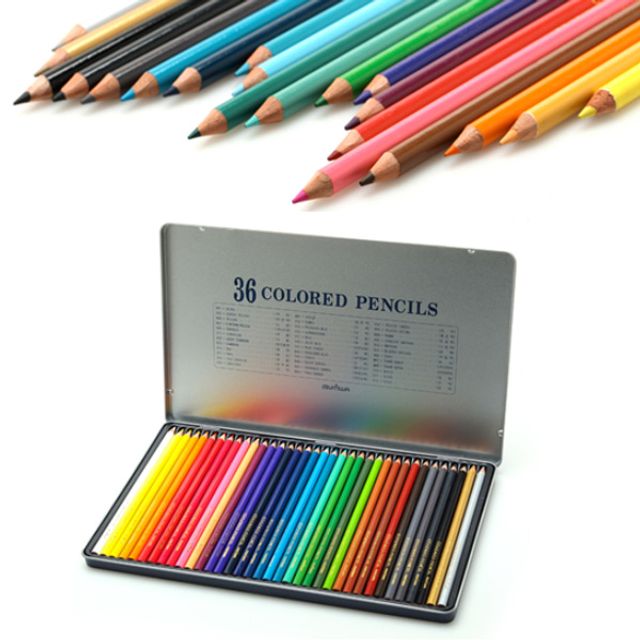 문화 36색 틴 색연필
