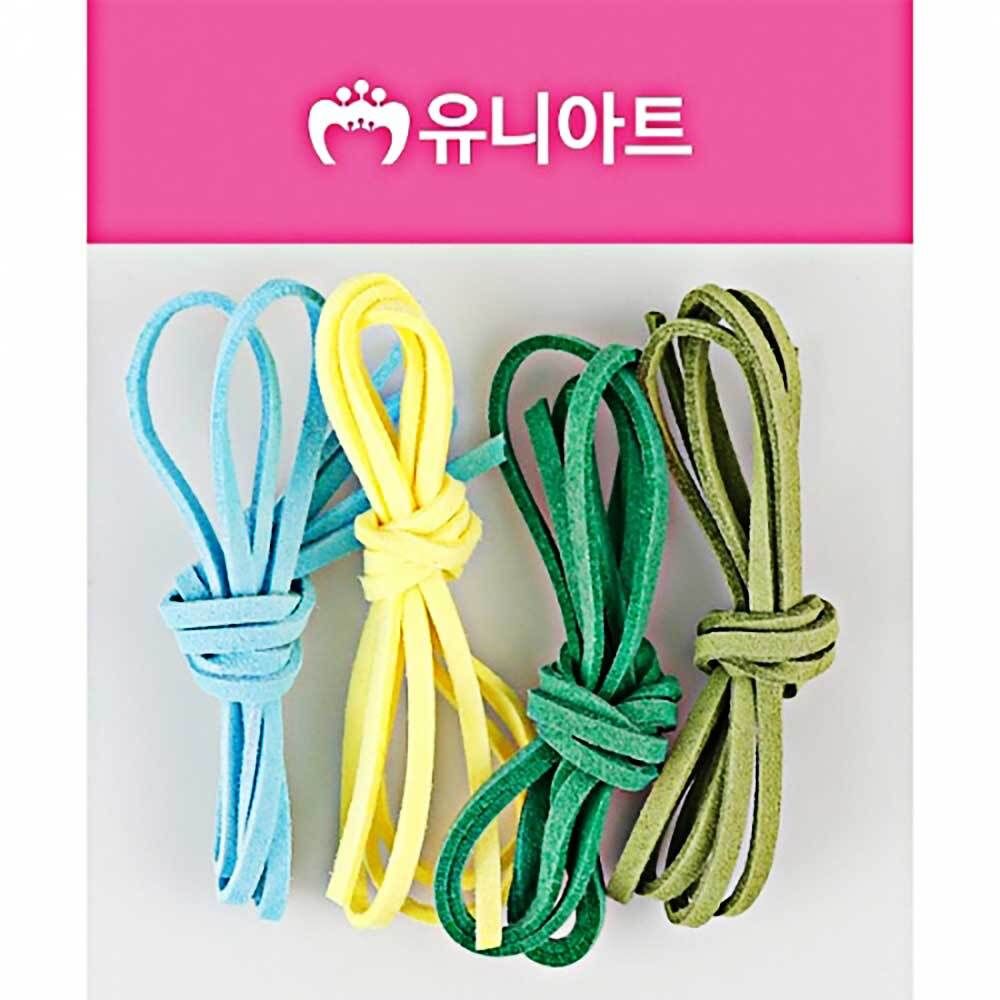 유니아트 가죽공예끈 혼합 2번 가죽공예재료 신발끈