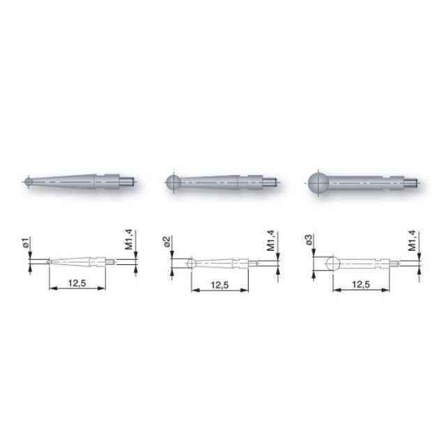 인디게이터포인트(루비볼) 1.0mmxL12.53 T-18.60301