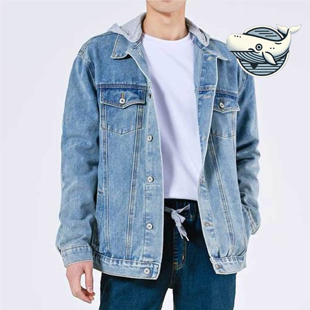 캐주얼 데님 후드자켓 남성용 세미루즈핏 가벼운