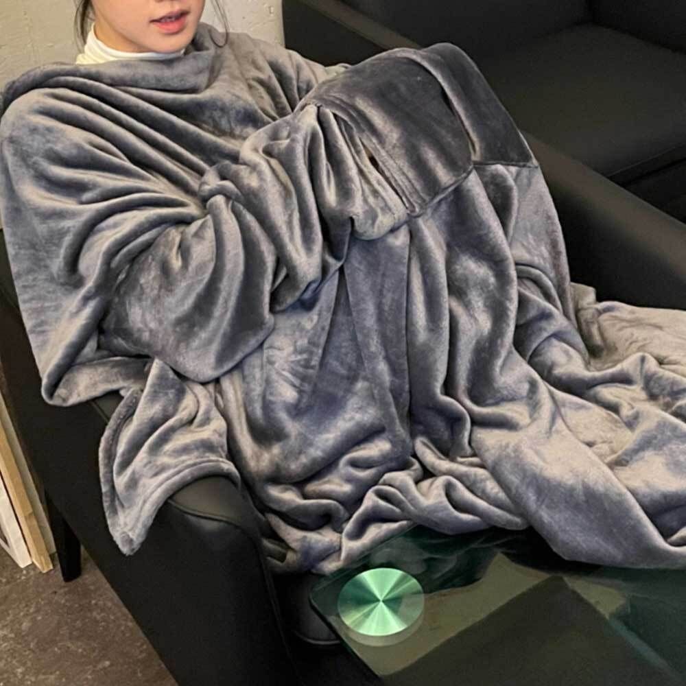입는 집순이 이불 담요 그레이 중형 쇼파 거실