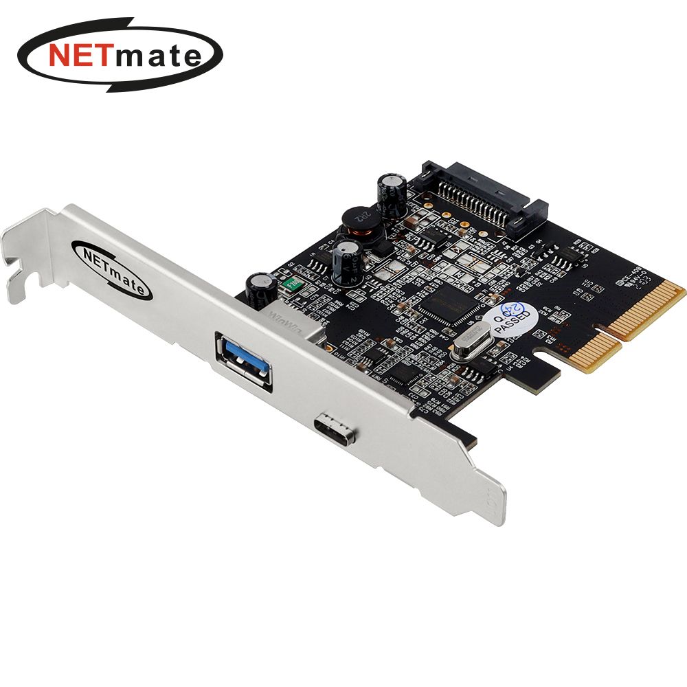 (Netmate) PCI-e USB 3.1 Gen2 2포트 확장카드