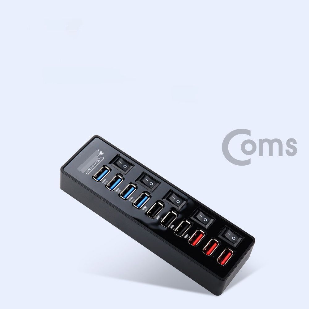 Coms USB 3.0 허브 (10P 무전원) USB 3.0 4P 2.0 3P